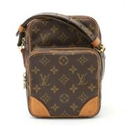 Louis Vuitton Vintage Pre-owned Canvas axelremsvskor Brown, Dam