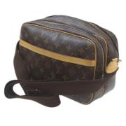 Louis Vuitton Vintage Pre-owned Tyg axelremsvskor Brown, Dam