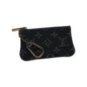 Louis Vuitton Vintage Pre-owned Canvas nyckelhllare Black, Dam