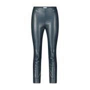 Seductive Faux Leather Pull-On Pants Sabrina Blue, Dam