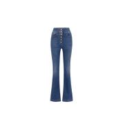 Elisabetta Franchi Snygga Denim Jeans för Kvinnor Blue, Dam