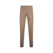 Incotex Slim Fit Brun Doeskin Byxor Brown, Herr