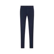 Incotex Blå Doeskin Slim Fit Byxor Blue, Herr