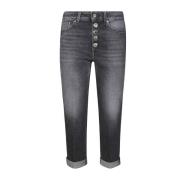 Dondup Denim Juvelknappstil Gray, Dam