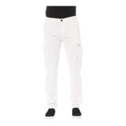 Baldinini Vita Cargo Byxor med Fickor White, Herr