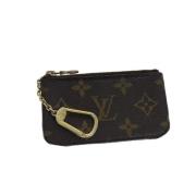 Louis Vuitton Vintage Pre-owned Belagd canvas nyckelhllare Brown, Dam