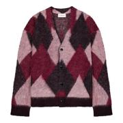 Laneus Argyle Cardigan med 4 Knappar Multicolor, Herr