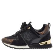 Louis Vuitton Vintage Pre-owned Belagd canvas sneakers Black, Dam