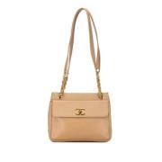 Chanel Vintage Pre-owned Laeder chanel-vskor Beige, Dam