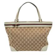 Gucci Vintage Pre-owned Canvas gucci-vskor Brown, Dam