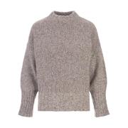 Fedeli Melange Grå Cashmere Pullover Gray, Dam