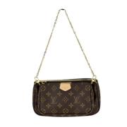 Louis Vuitton Vintage Pre-owned Canvas handvskor Brown, Dam