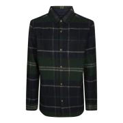 Barbour Rutig Overshirt för Män Green, Herr