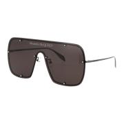 Alexander McQueen Stiliga solglasögon Am0362S Gray, Unisex