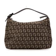 Fendi Vintage Pre-owned Canvas handvskor Brown, Dam