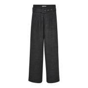 Co'Couture Peppercc Pant Byxor Antracit Black, Dam