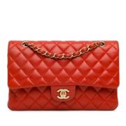 Chanel Vintage Pre-owned Laeder axelremsvskor Red, Dam