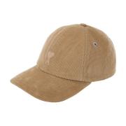 Ami Paris Beige Logo Tone Hat Beige, Herr