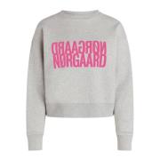 Mads Nørgaard Ljusgrå Mel Sweatshirt Gray, Dam