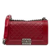 Chanel Vintage Pre-owned Laeder axelremsvskor Red, Dam