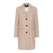 Part Two Klassisk Jacka Ljus Beige Melange Beige, Dam