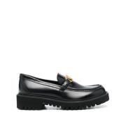 Valentino Garavani Skor Moccasins Svart Aw23 Black, Dam