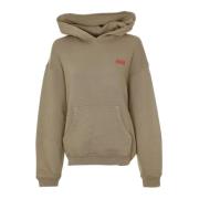 American Vintage Mysig hoodie med känguruficka Brown, Dam