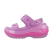 Crocs Klassiska Mega Crush Platta Sandaler Purple, Dam