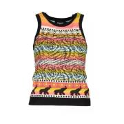 Desigual Snygg Tanktop med Breda Axlar Multicolor, Dam