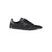 Diadora Svarta Broderade Sportskor Black, Dam