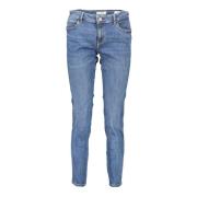 Guess Faded Skinny Jeans med Logo-Detalj Blue, Dam