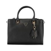 Guess Svart Polyeten Handväska Brynlee Stil Black, Dam