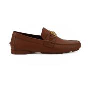 Versace Elegant Läderloafers med Medusa-prägling Brown, Herr