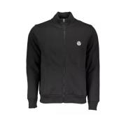 North Sails Svart Zip Logo Sweatshirt Black, Herr