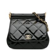 Chanel Vintage Pre-owned Laeder axelremsvskor Black, Dam