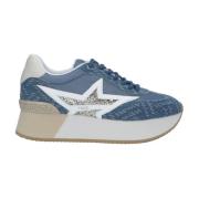 Liu Jo Låga Sneakers för Damer Blue, Dam