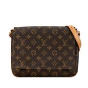 Louis Vuitton Vintage Pre-owned Canvas louis-vuitton-vskor Brown, Dam