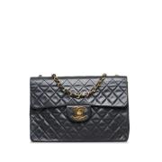 Chanel Vintage Pre-owned Laeder axelremsvskor Black, Dam