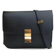 Celine Vintage Pre-owned Laeder crossbodyvskor Blue, Dam