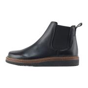 Nature Footwear Svart Läderstövel Gry Modell Black, Dam