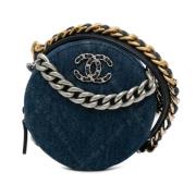 Chanel Vintage Pre-owned Denim chanel-vskor Blue, Dam