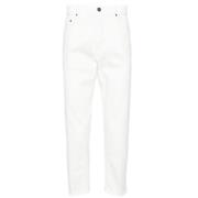 Lardini Vita Tapered-Leg Jeans White, Herr