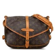 Louis Vuitton Vintage Pre-owned Canvas crossbodyvskor Brown, Dam