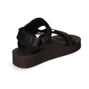 Suicoke Beqväm Antibakteriell Platta Sandaler Black, Herr