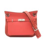 Hermès Vintage Pre-owned Laeder crossbodyvskor Red, Dam