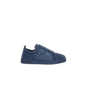 Christian Louboutin Denim Kalvskinn Sneakers Made in Italy Blue, Herr