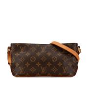 Louis Vuitton Vintage Pre-owned Canvas crossbodyvskor Brown, Dam