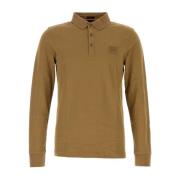 Boss Stretch Piquet Polo Shirt Brown, Herr