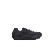 Bottega Veneta Mörkgrå Mocka Låg-Top Sneakers Black, Herr