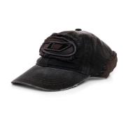 Diesel Förstörd Canvas Baseball Cap Black, Herr